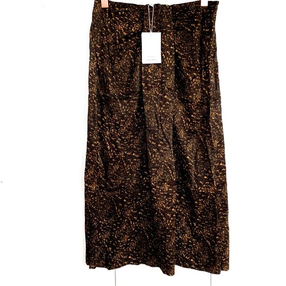 NWT & OTHER STORIES print draped midi skirt 4 - Picture 7 of 8
